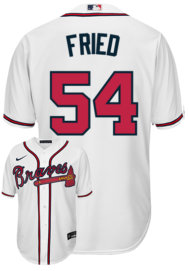 Max Fried Youth Jersey - Atlanta Braves Replica Kids Home Jersey