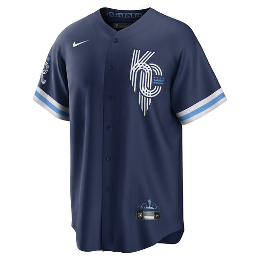 Men's Bobby Witt Jr. Nike Royals 2022 City Connect Replica Jersey - Navy