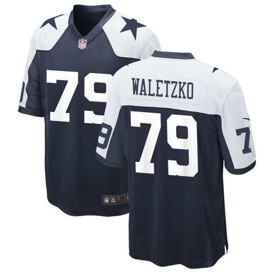 Matt Waletzko Dallas Cowboys Nike Alternate Game Jersey - Navy