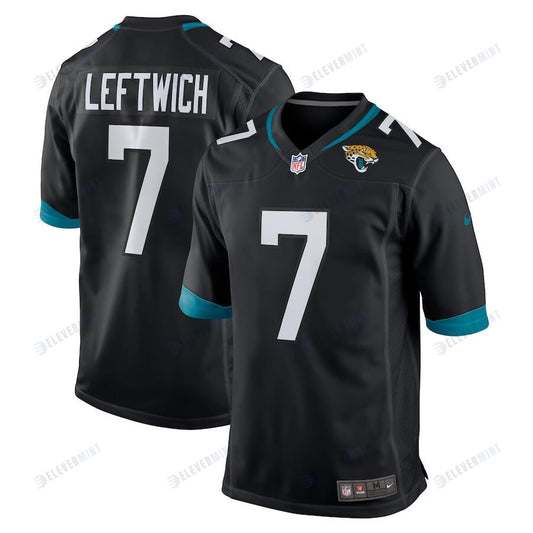 Byron Leftwich 7 Jacksonville Jaguars Men Alternate Retired Game Jersey - Black