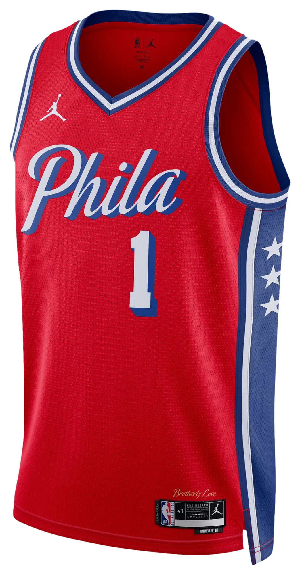 Men's  Nike 76ers Statement Jersey - Red