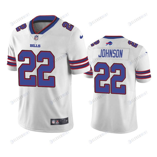 Men's Jersey Duke Johnson 22 Buffalo Bills White Vapor Limited Jersey