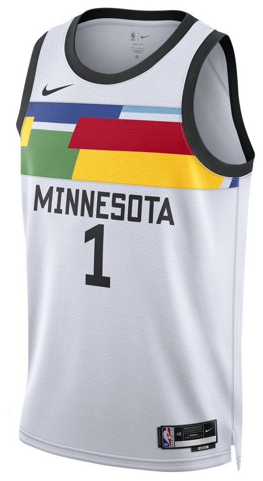 Men's  Nike Timberwolves Swingman Jersey - White