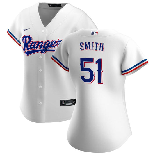 Will Smith Texas Rangers Nike Women's Home Replica Jersey - White