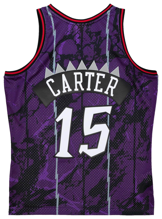 Men's Carter Vince Mitchell & Ness Raptors Marble Jersey - Purple