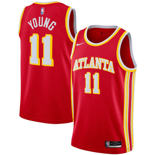 Men's Atlanta Hawks Trae Young  Jersey Icon Edition - Red