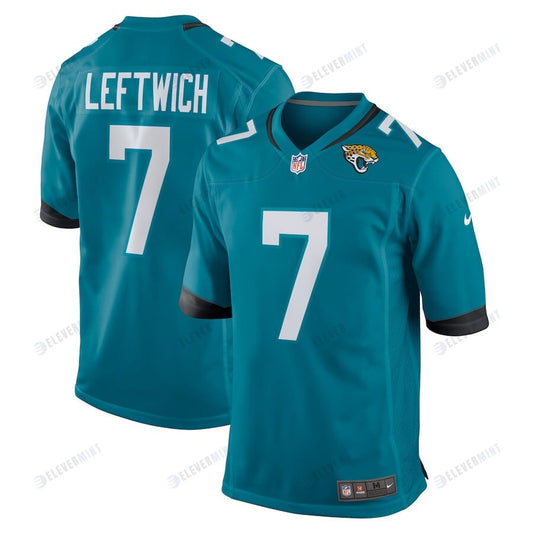 Byron Leftwich 7 Jacksonville Jaguars Men Retired Game Jersey - Teal