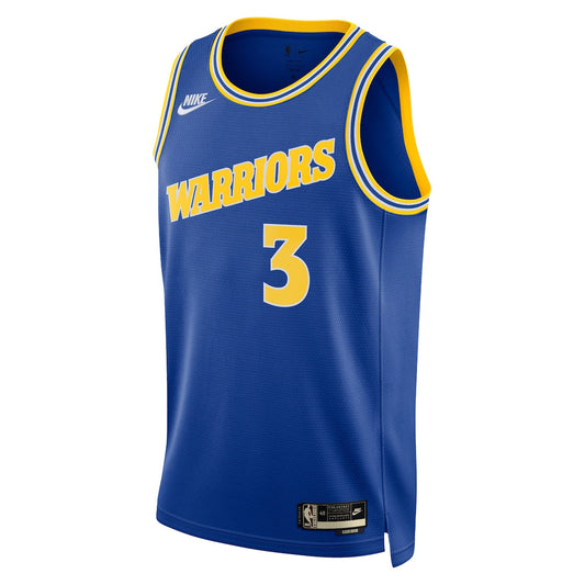 Men's Jordan Poole Nike Warriors Swingman Jersey Classic Edition - Blue