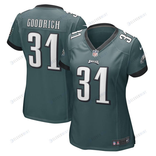 Mario Goodrich Philadelphia Eagles Women's Game Player Jersey - Midnight Green