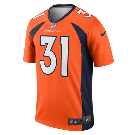 Men's Justin Simmons Nike Broncos Legend Jersey - Orange