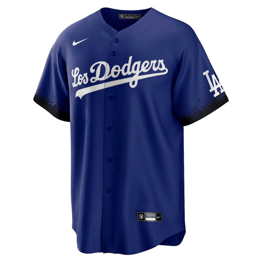 Men's Jackie Robinson Nike Dodgers City Connect Replica Jersey - Blue