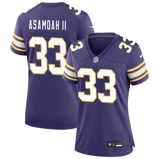 Brian Asamoah II Minnesota Vikings Nike Women's Classic Game Jersey - Purple