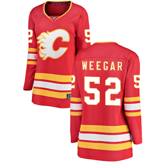 MacKenzie Weegar Calgary Flames Fanatics Branded Women's Home Breakaway Jersey - Red