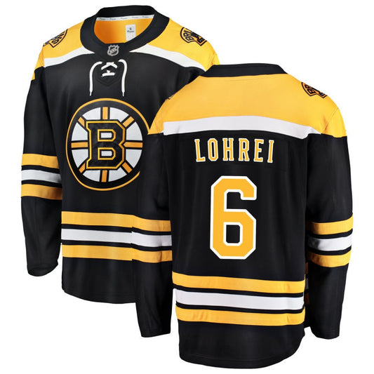 Mason Lohrei Boston Bruins Fanatics Branded Home Breakaway Jersey - Black