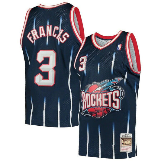 Men's Houston Rockets Steve Francis Mitchell & Ness Navy 1999-2000 Hardwood Classics Swingman Jersey