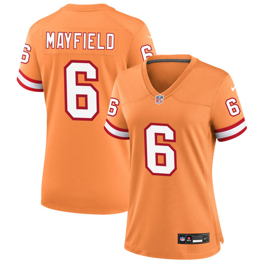 Baker Mayfield Tampa Bay Buccaneers Nike Women's Throwback Game Jersey - Orange