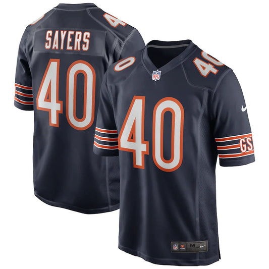 Men's Chicago Bears Gale Sayers Navy Game Retired Player Jersey