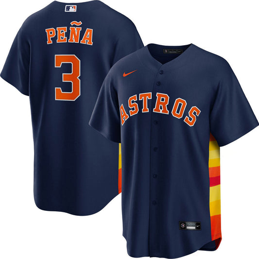 Men's Houston Astros Jeremy Pena Cool Base Replica Alternate Jersey - Navy