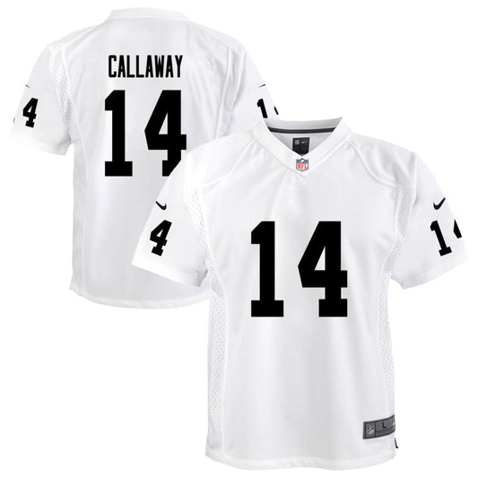 Marquez Callaway Las Vegas Raiders Nike Youth Team Game Jersey - White