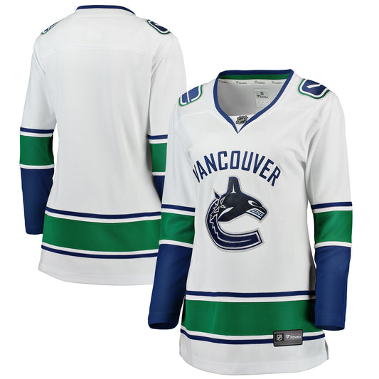 Vancouver Canucks Fanatics Branded Women's Away Breakaway Jersey - White