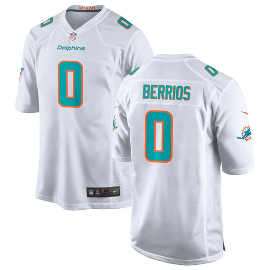 Braxton Berrios Miami Dolphins Nike Game Jersey - White