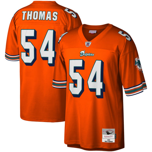 Zach Thomas Miami Dolphins Mitchell & Ness 2004 Legacy Replica Jersey - Orange