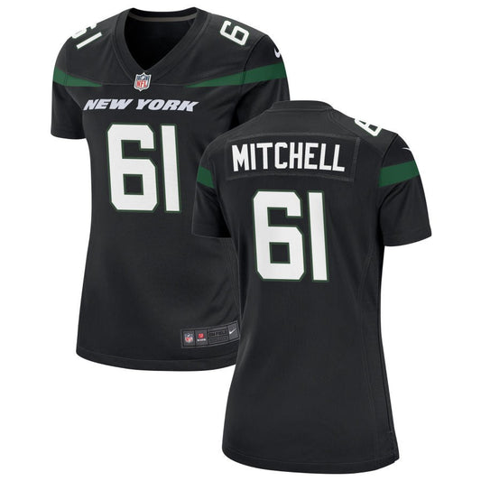 Max Mitchell New York Jets Nike Women's Alternate Game Jersey - Stealth Black