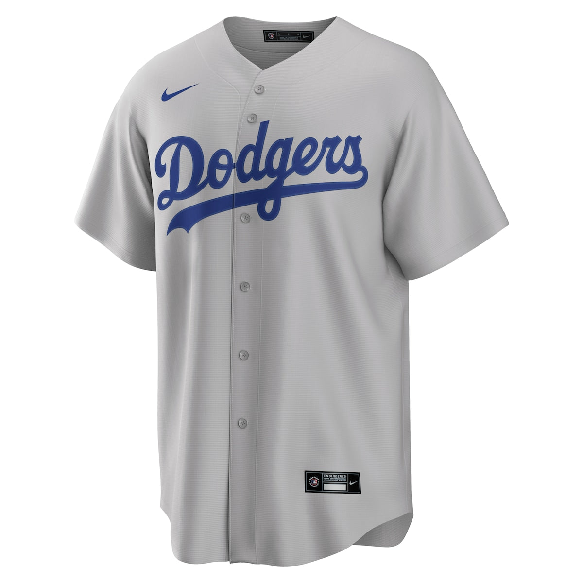 Men's  Nike Dodgers Replica Team Jersey - Grey