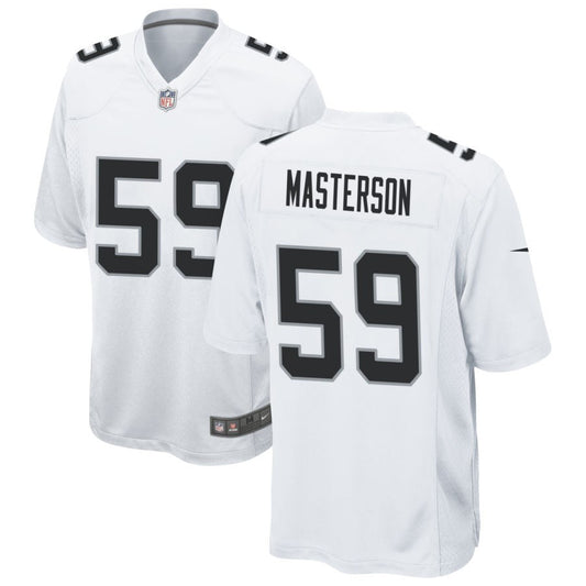 Luke Masterson Las Vegas Raiders Nike Game Jersey - White