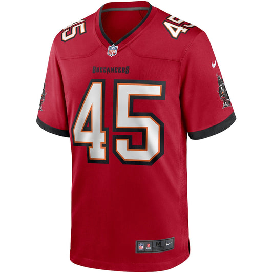 Men's Devin White Nike Buccaneers Throwback Game Jersey - Red