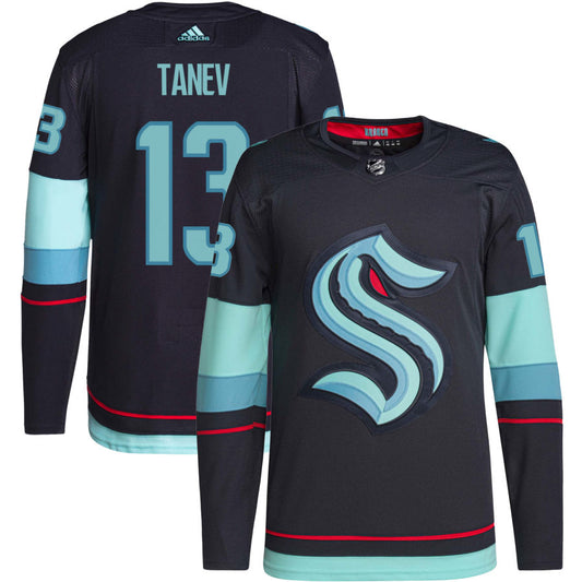 Brandon Tanev Seattle Kraken adidas Home Authentic Primegreen Jersey - Navy