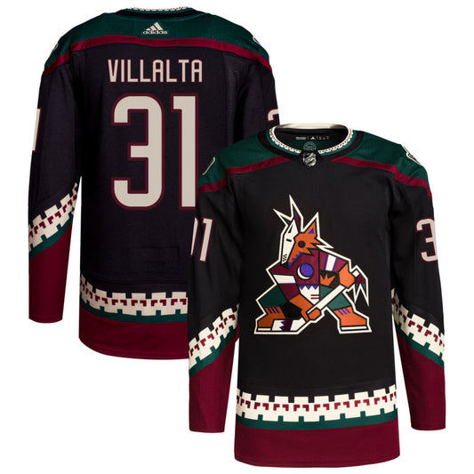 Matt Villalta Arizona Coyotes adidas Home Primegreen Authentic Pro Jersey - Black