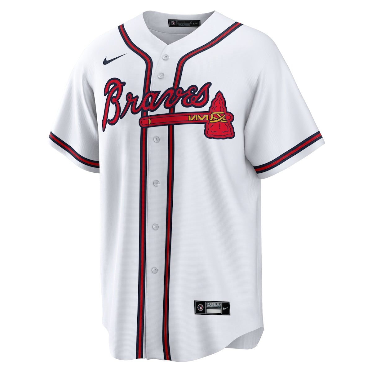 Men's  Nike Braves Replica Team Jersey - White