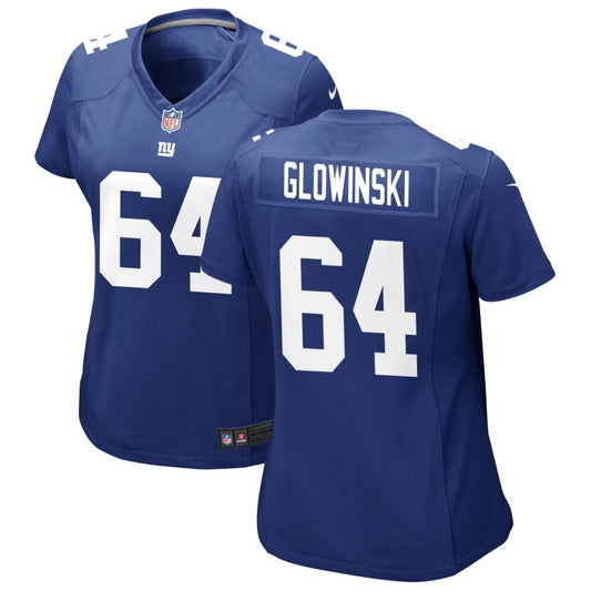 Mark Glowinski New York Giants Nike Women's Jersey - Royal