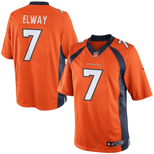 Men's John Elway Nike Broncos Retired Limited Jersey - Orange