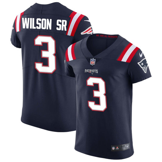 Mack Wilson Sr New England Patriots Nike Vapor Elite Jersey - Navy