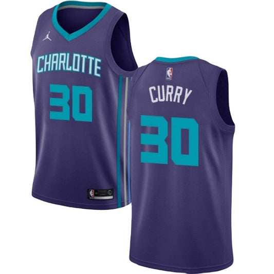 Men's Charlotte Hornets Dell Curry Statement Edition Jersey - Purple