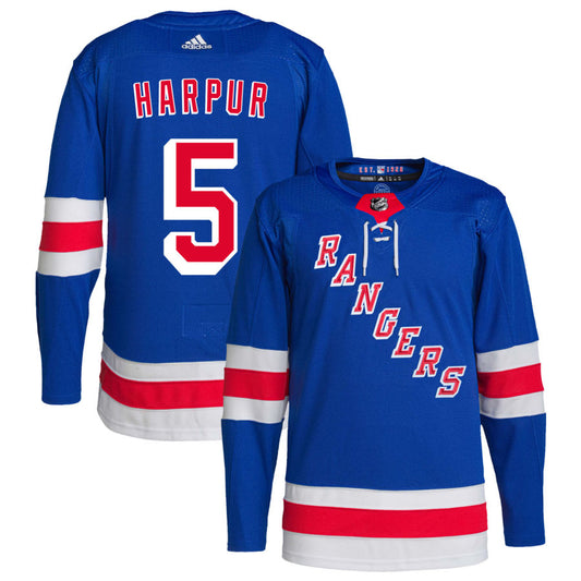 Ben Harpur New York Rangers adidas Home Primegreen Authentic Pro Jersey - Royal