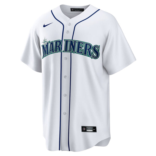 Men's  Nike Mariners Home Replica Team Jersey - White