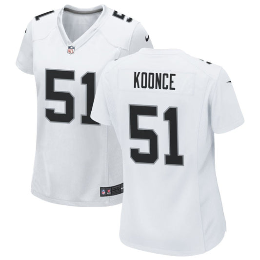 Malcolm Koonce Las Vegas Raiders Nike Women's Game Jersey - White