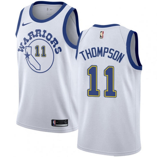 Men's Golden State Warriors Klay Thompson Jersey Hardwood Classics White