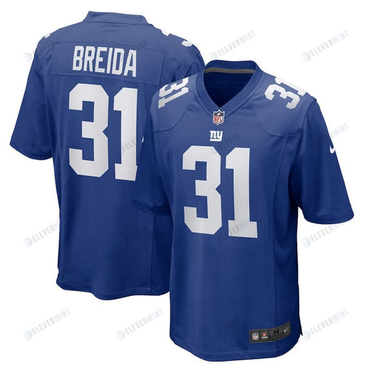 Matt Breida 31 New York Giants Game Jersey - Royal