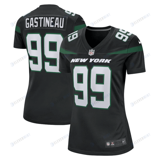 Mark Gastineau 99 New York Jets Women's Game Jersey - Stealth Black