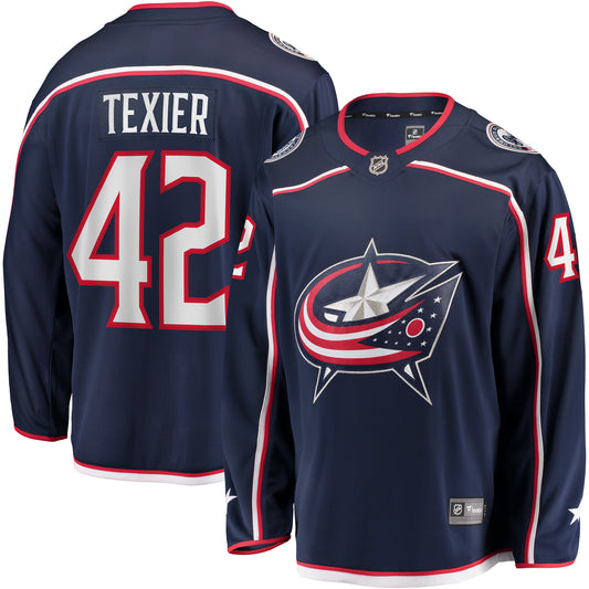 Alexandre Texier Columbus Blue Jackets Fanatics Branded Home Breakaway Player Jersey - Navy