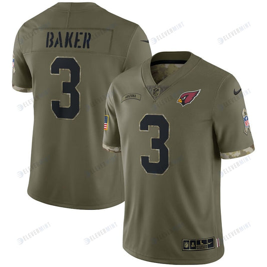 Budda Baker Arizona Cardinals 2022 Salute To Service Limited Jersey - Olive