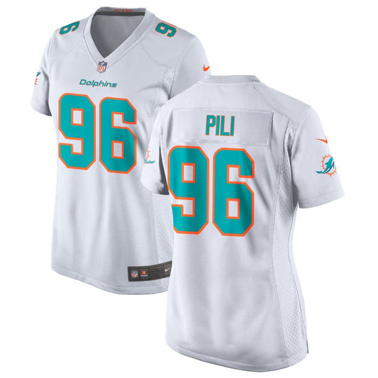 Brandon Pili Miami Dolphins Nike Women's Jersey - White