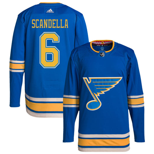 Marco Scandella St. Louis Blues adidas Alternate Authentic Pro Jersey - Blue