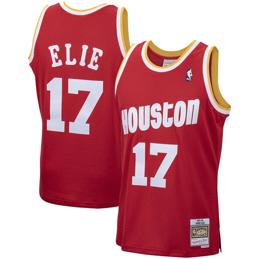 Mario Elie Houston Rockets Mitchell & Ness Hardwood Classics Swingman Jersey - Red