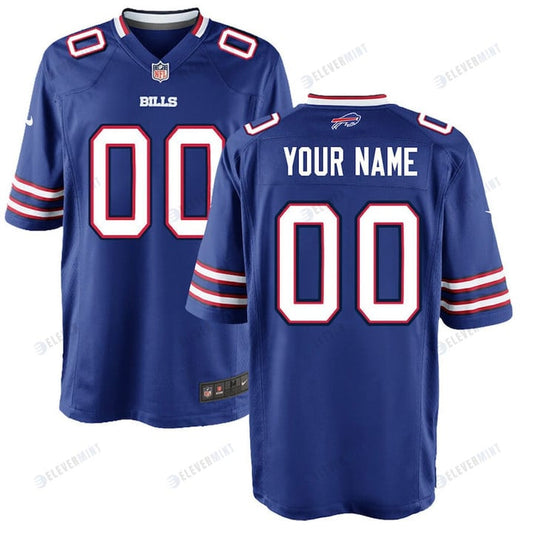 Buffalo Bills Youth Custom 00 Game Jersey - Royal