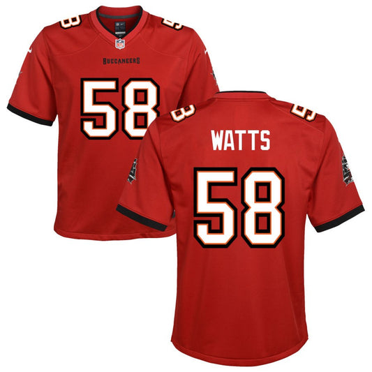 Markees Watts Nike Tampa Bay Buccaneers Youth Game Jersey - Red